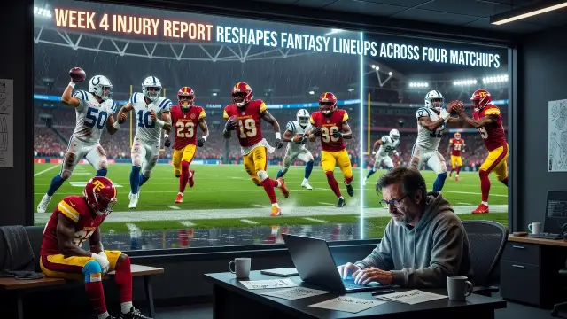 Week 4 Injury Report Reshapes Fantasy Lineups Across Four Matchups